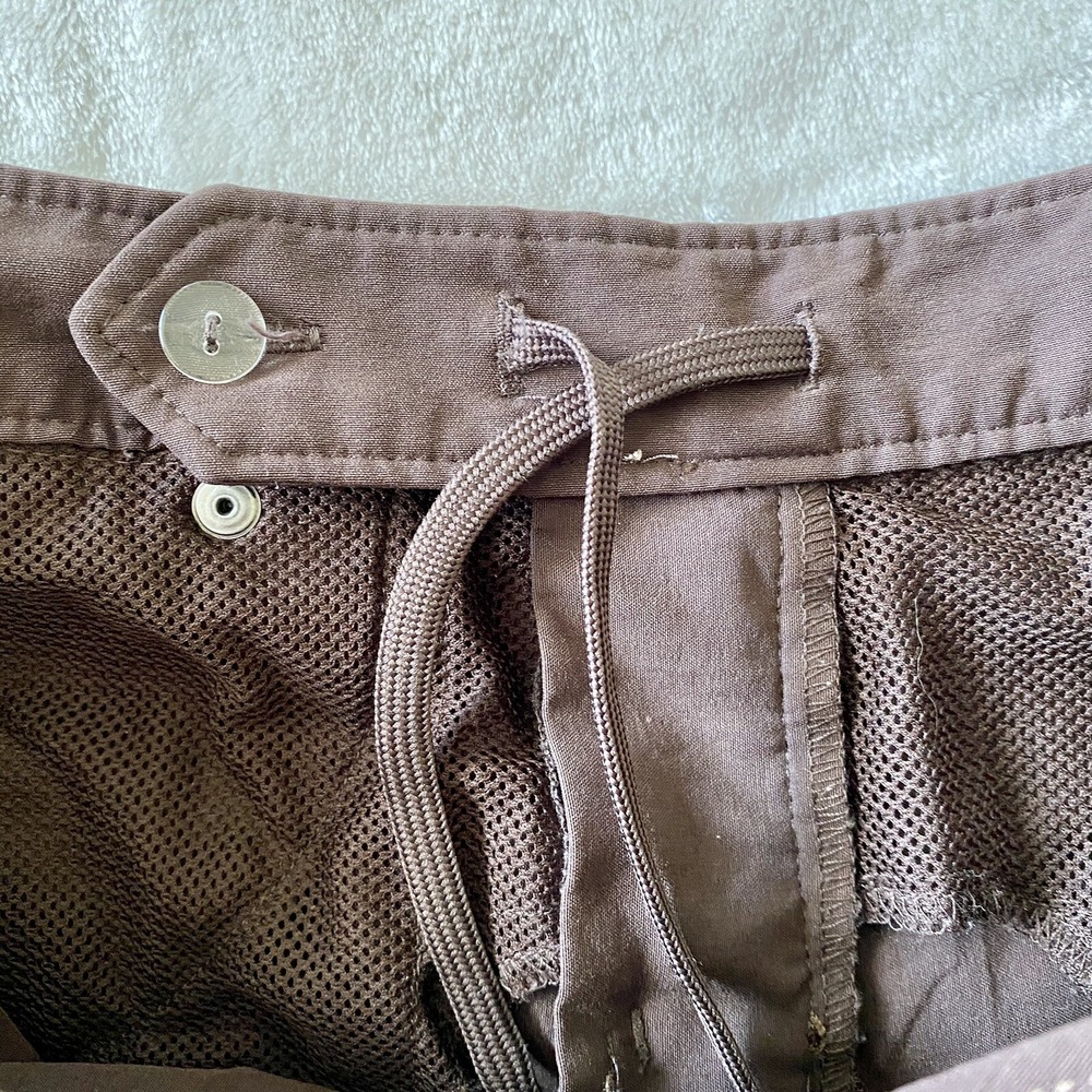 Athleta Commuter Capri Brown Hiking Travel Outdoor Nylon Pants Sz 2 - Picture 8 of 9